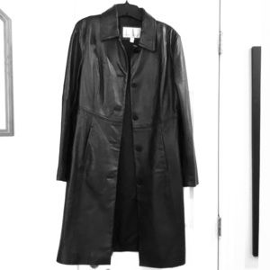Nine West leather coat